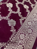 Premium Banarasi Crepe Satin Silk Saree -902860