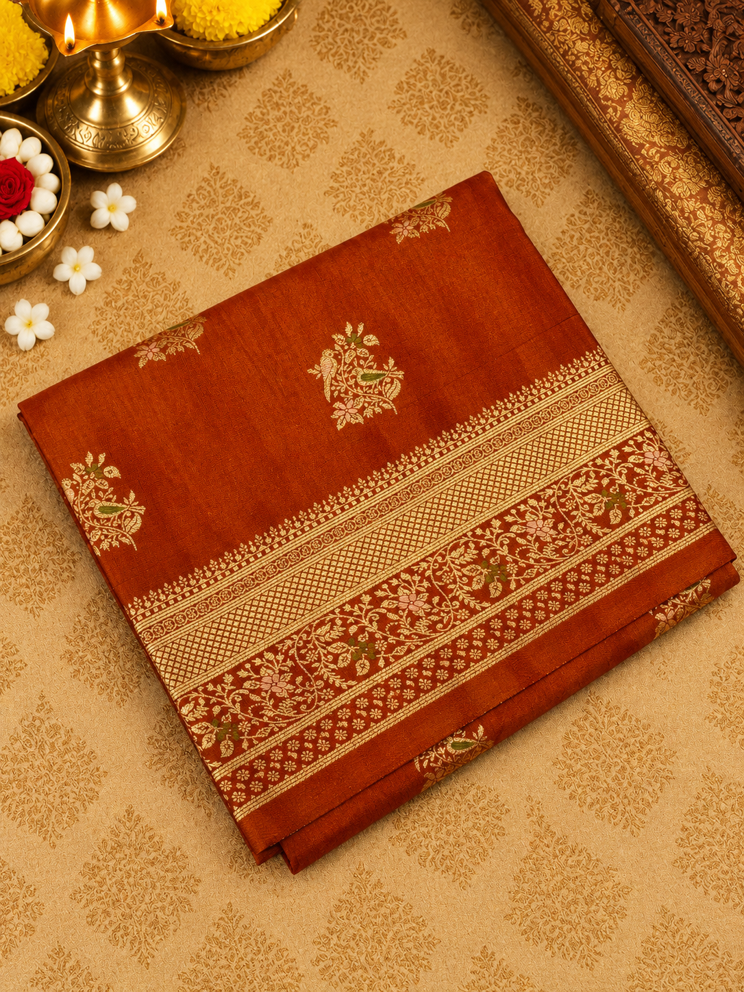 Premium Banarasi Mashru Silk Saree - 902973