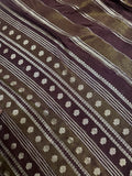 Pure Chinnon crepe Saree- 902563 Brown