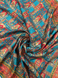 Premium Banarasi Crepe Satin Kalamkari Saree