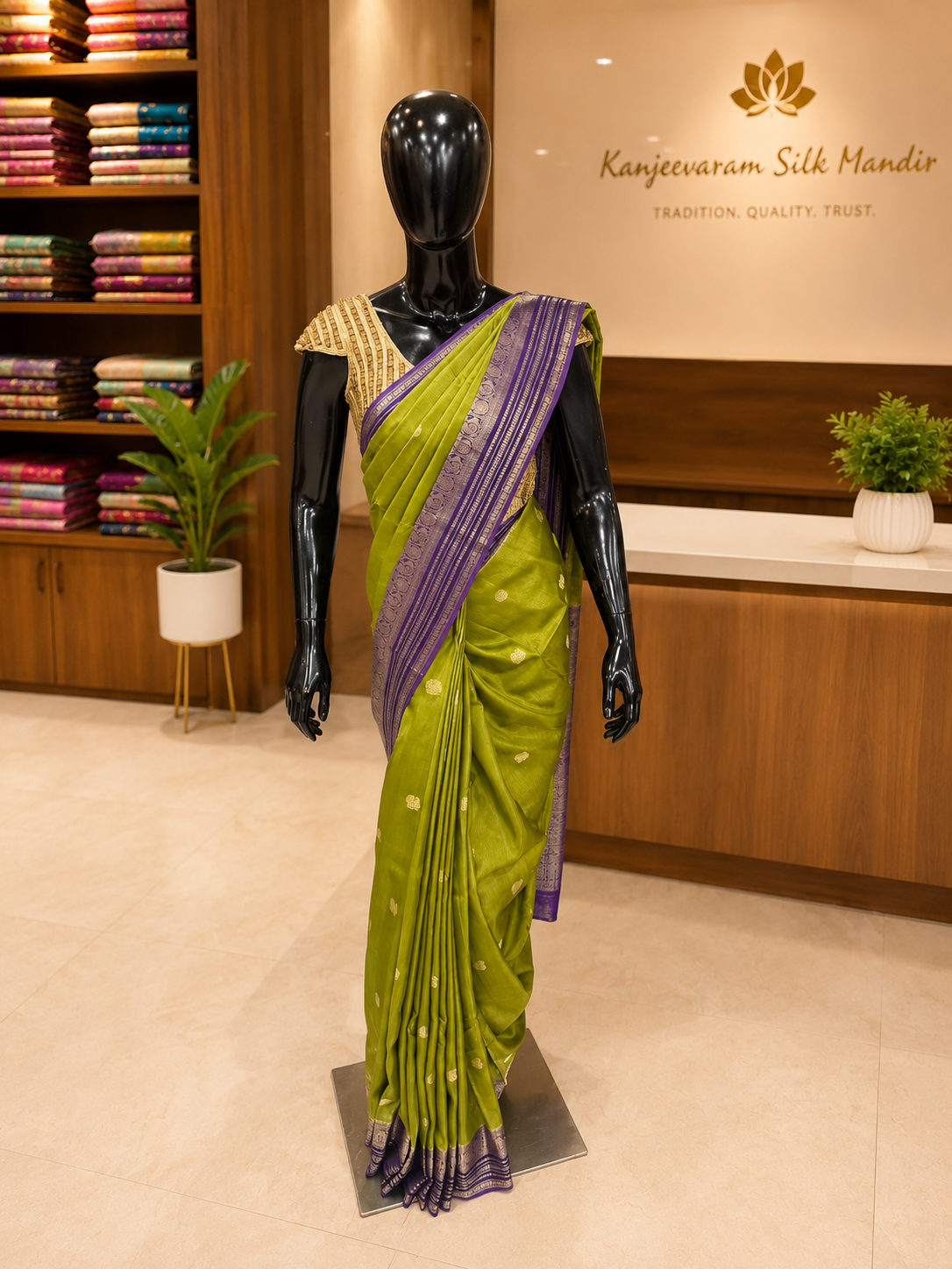 Premium Semi Chanderi Saree