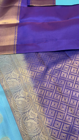 Half mix Kanjeevaram silk saree