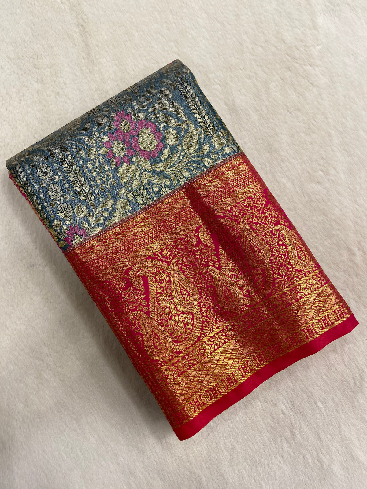 Bridal Tissue Semi Silk Saree