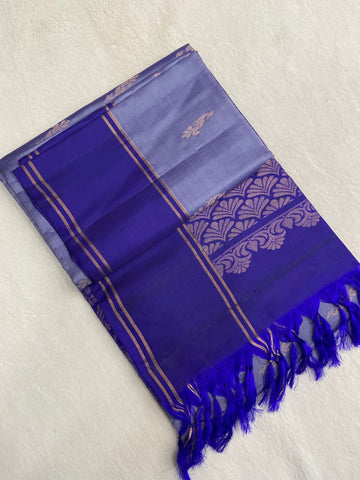 Half Mix Kanjeevaram Soft Silk Saree
