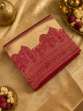 Premium Bridal Semi Tissue Kanjeevaram Silk Saree