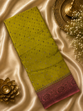 Pure mix crepe silk saree