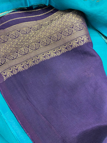 Pure Chinnon Saree✨