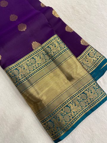 Half mix Kanjeevaram silk saree