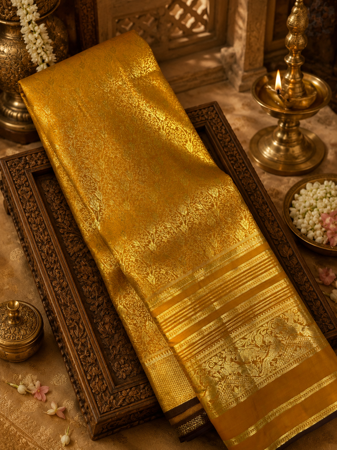 Premium Semi Kanchipuram Silk Saree