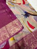 Premium Crepe designer Banarasi Silk Saree