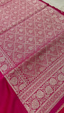 Premium Banarasi Crepe Satin Silk Saree -902860