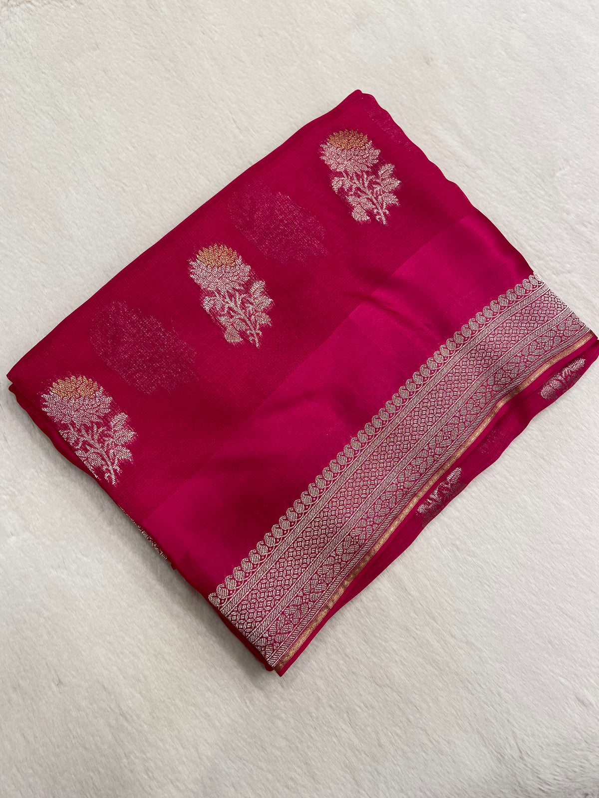 Pure Soft Manipuri Kota With Satin Border Saree