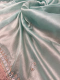 Designer cocktail organza saree