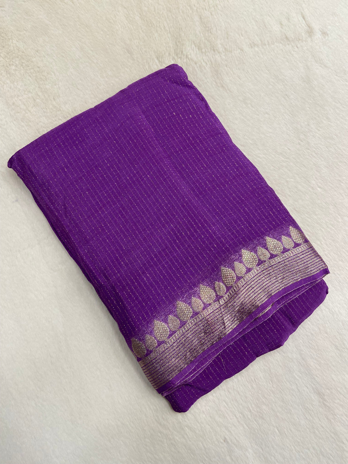 Chiffon Semi Mysore Silk Saree
