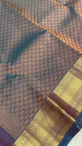Half mix Kanjeevaram silk saree