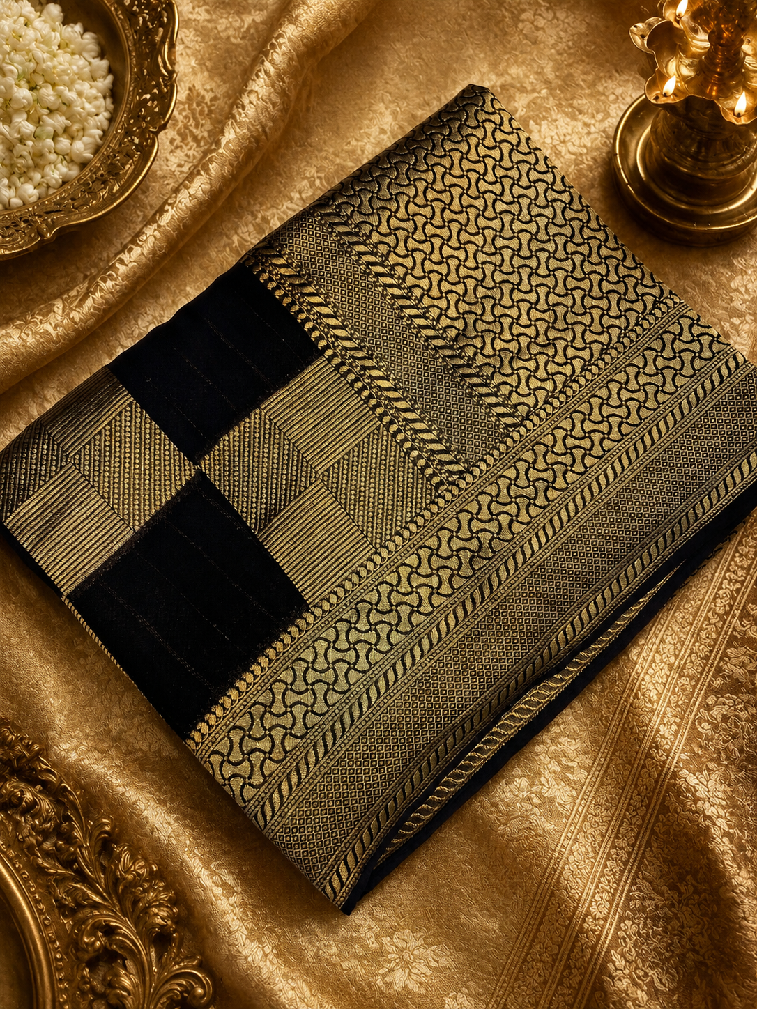 Pure Chiffon Crepe Silk Saree