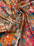 Banarasi Kalamkari Saree With Mirror Work