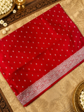 Premium Banarasi Crepe Satin Silk Saree -902860