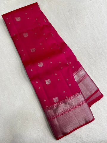 Pure Zari handloom Kanjeevaram silk mark certified saree