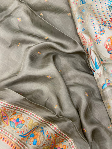 Premium Banarasi Crepe Silk Saree 💚