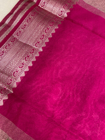 Tissue Organza Saree(dark)💓🌸