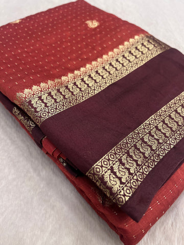 Premium Semi Chanderi Saree