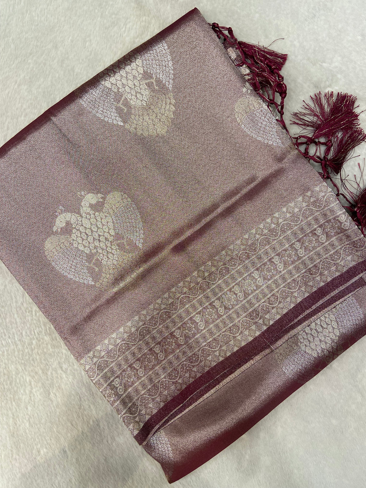 Bridal Semi Tissue Silk Saree 🤎