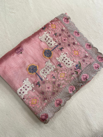 Premium Tissue Organza Saree