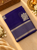 Pure Crepe Chinnon Saree - 902971