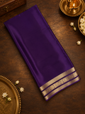 Pure Mix Mysore Crepe Silk Saree- 902032 Purple