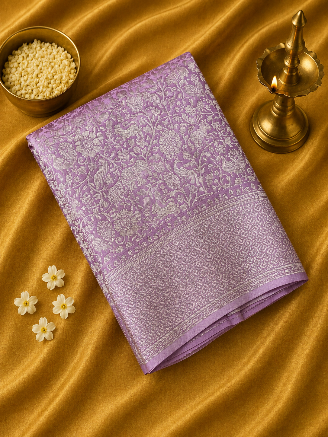 Premium Crush Georgette Saree