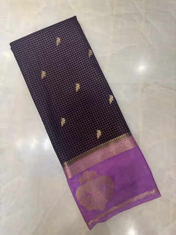 Premium Semi Crepe Mysore Silk Saree