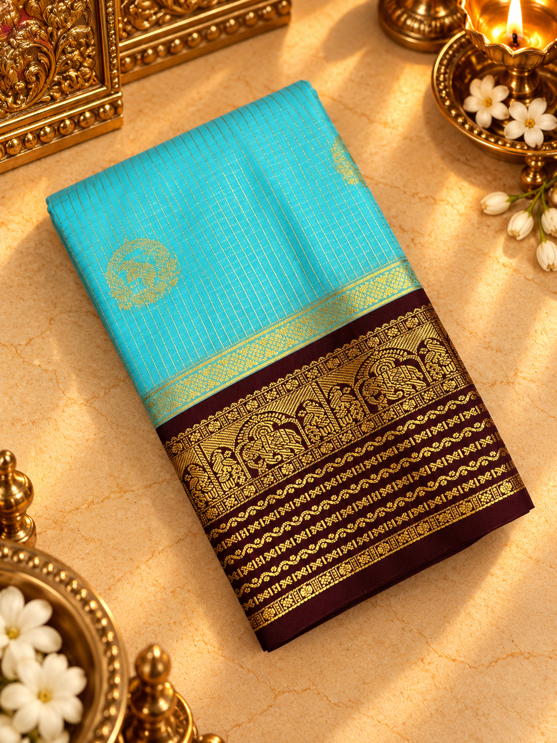 Premium Mini Kanchi Silk Saree- RF1361