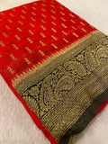 Premium Crush Georgette Saree ❤️ -902138
