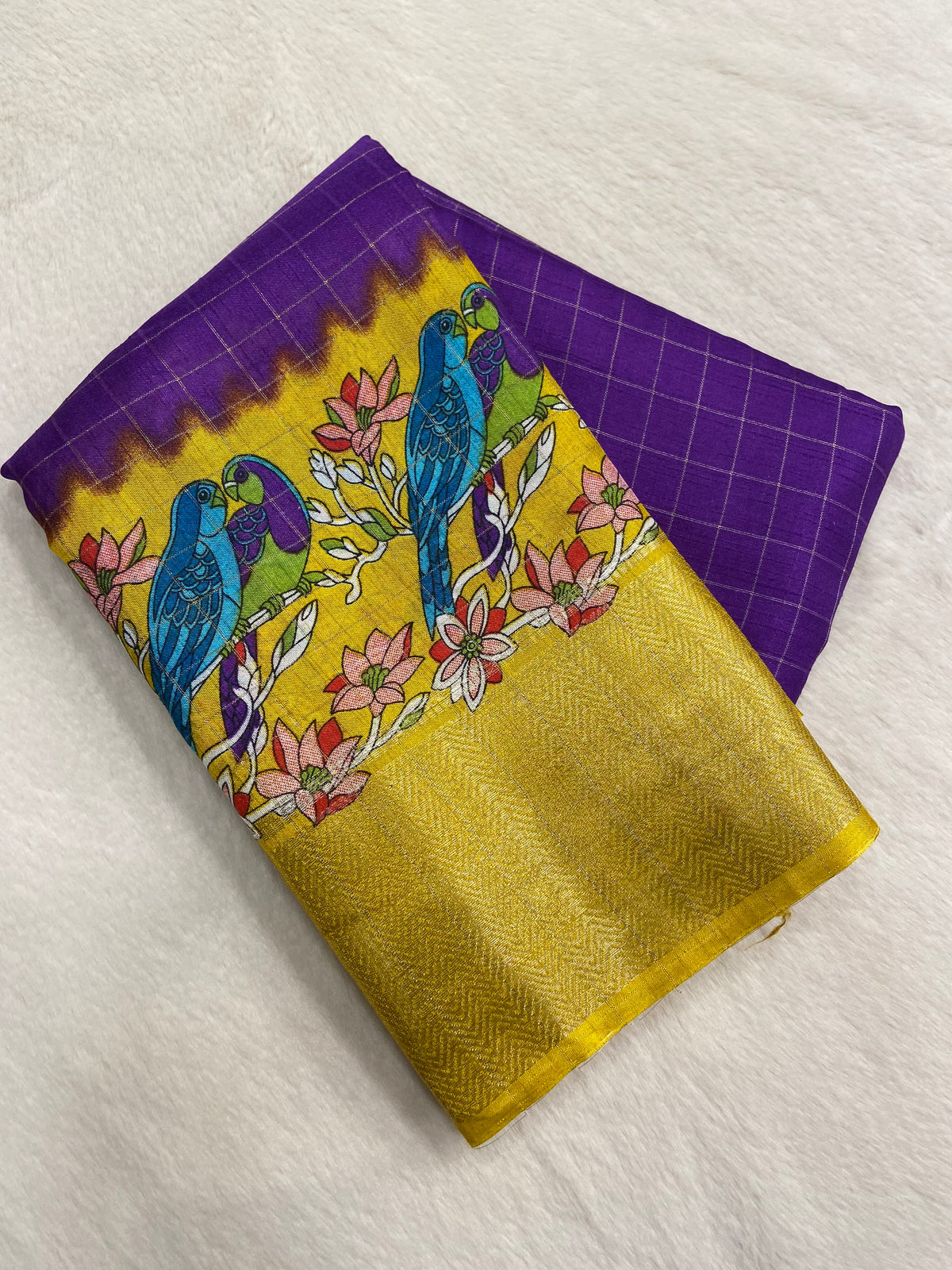 Premium Dola Kalamkari Design Saree