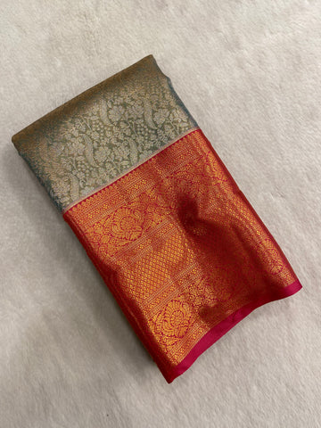 Half Mix Kanjeevaram Silk Saree