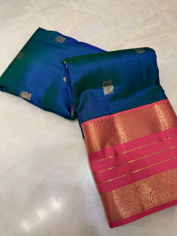 Pure Kanjeevaram silk mark certified saree