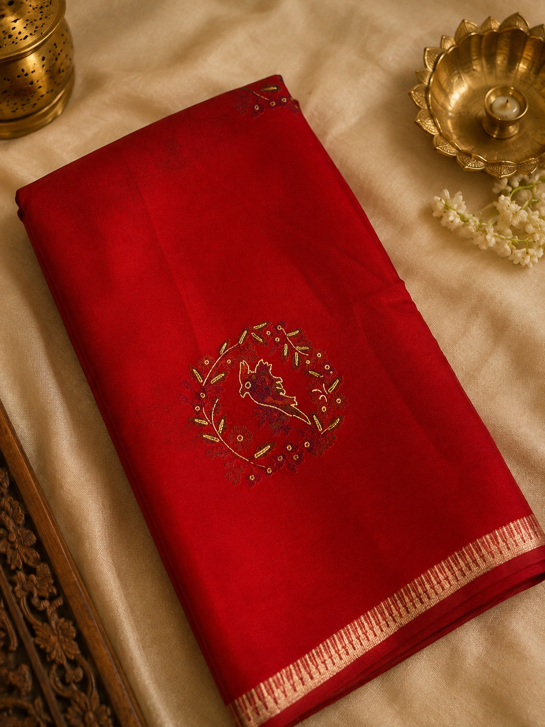 Premium Crepe Dola Silk Saree