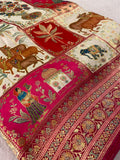 Premium Banarasi Crepe Kalamkari Saree - 902655