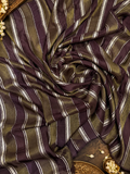 Pure Chinnon crepe Saree- 902563 Brown