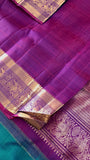 Pure 1G gold zari handloom Kanjeevaram Silk Saree- Silk mark certified- PS2401