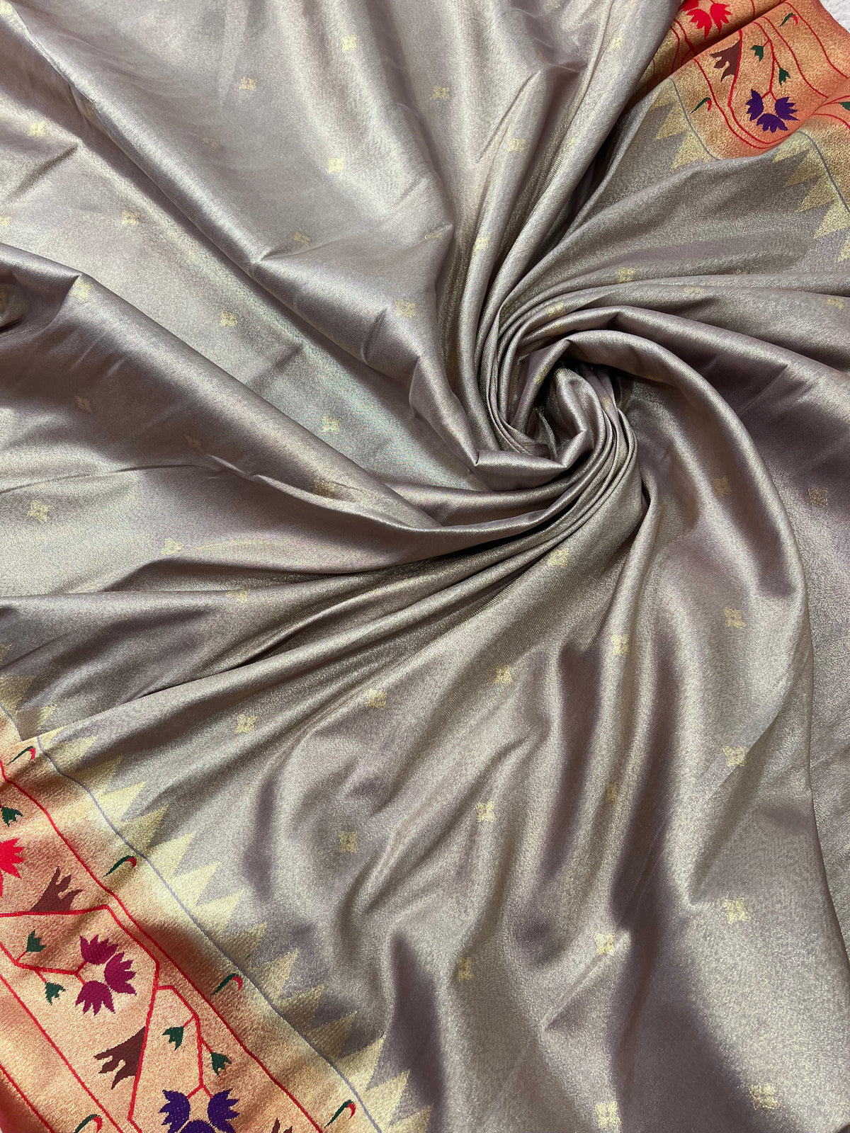 Premium Quality Semi Paithani Silk Saree - 902757