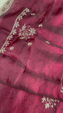 Chinnon Saree With Work