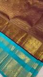Pure 1G zari handloom Kanjeevaram silk saree- Silk mark certified- PS2460