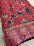 Chiffon Brasso Saree (light pink)
