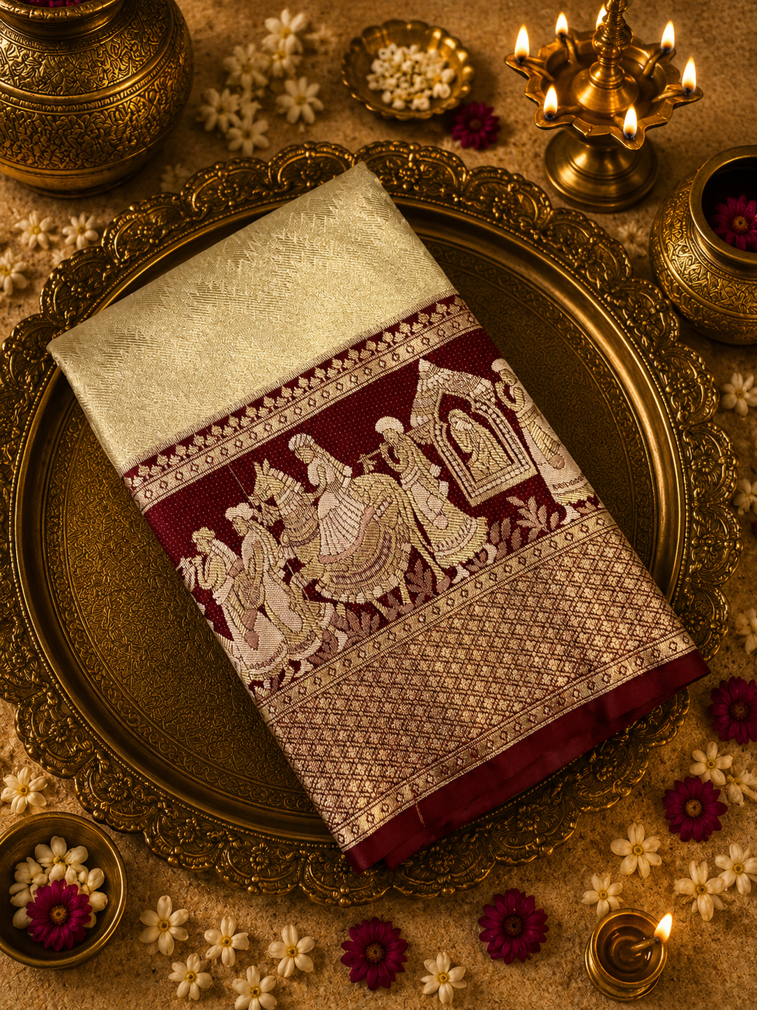 Bridal Semi Tissue Silk Saree