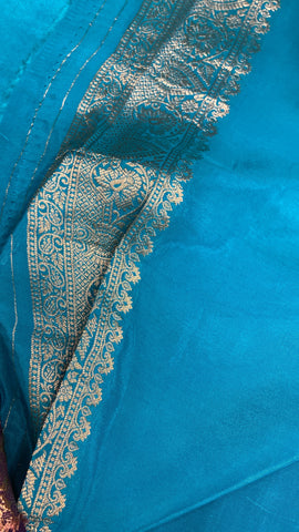 Premium Crape Satin Saree✨