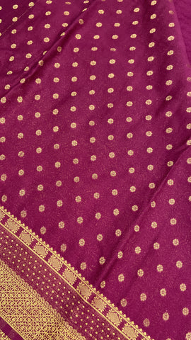 Premium wrinkle crepe silk saree