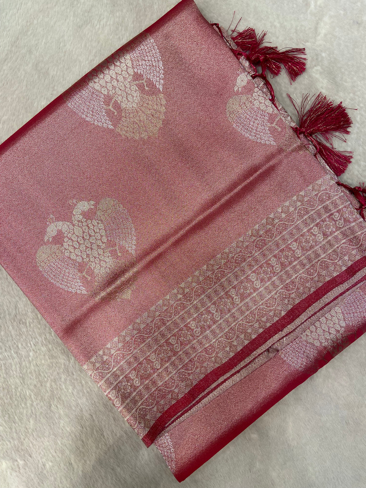 Bridal Semi Tissue Silk Saree 💗
