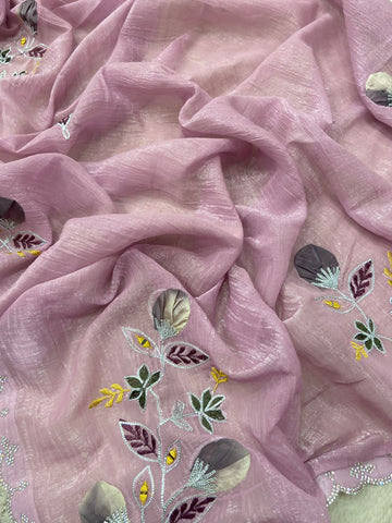 Premium Crush Organza Saree🩷